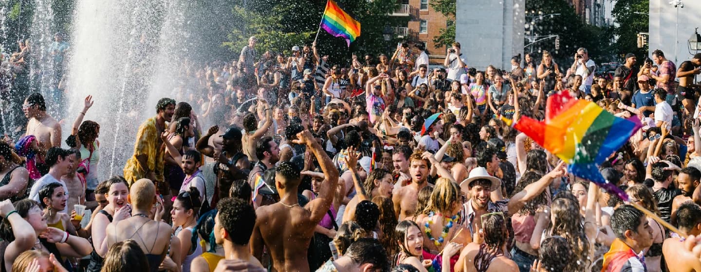 pride in washington square park new york city representing power to the people